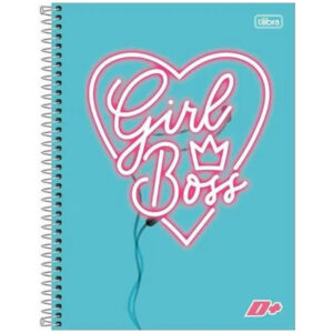 Caderno Capa Dura Feminino Tilibra 10 Matérias 200 Folhas