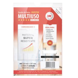 Expositor Acrílico p/ Parede A4 - DAC