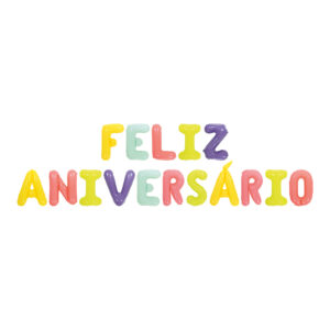 Balão Metalizado Letras Feliz Aniversário 16